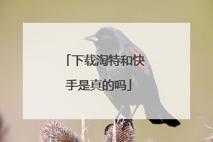 下载淘特和快手是真的吗