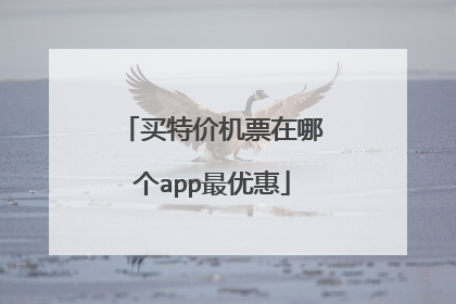 买特价机票在哪个app最优惠