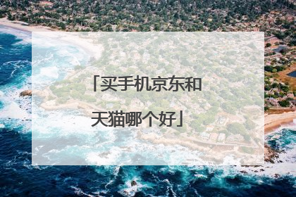 买手机京东和天猫哪个好
