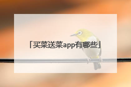 买菜送菜app有哪些