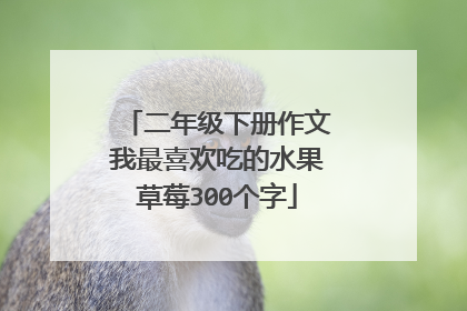 二年级下册作文我最喜欢吃的水果草莓300个字