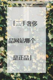 二手奢侈品网站哪个是正品