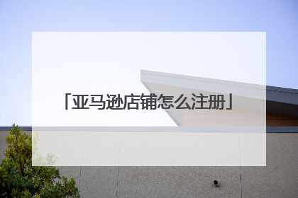 亚马逊店铺怎么注册