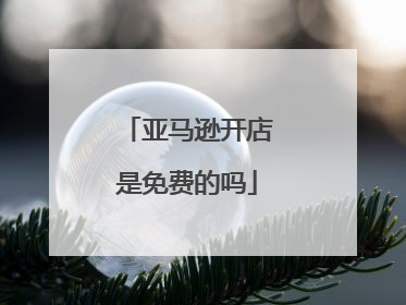亚马逊开店是免费的吗