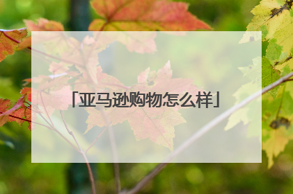 亚马逊购物怎么样
