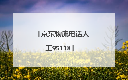 京东物流电话人工95118