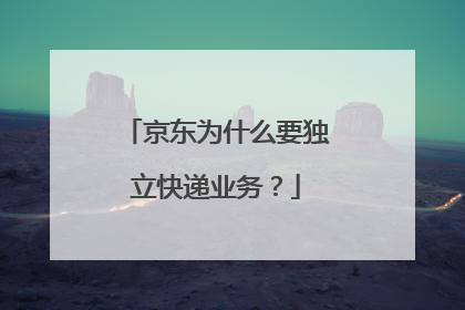 京东为什么要独立快递业务?