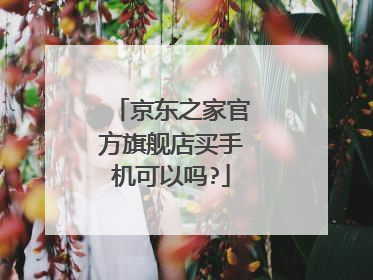 京东之家官方旗舰店买手机可以吗?