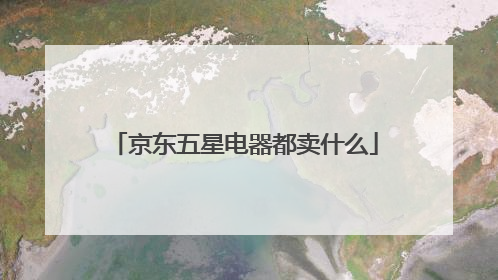 京东五星电器都卖什么