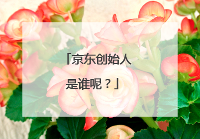 京东创始人是谁呢？