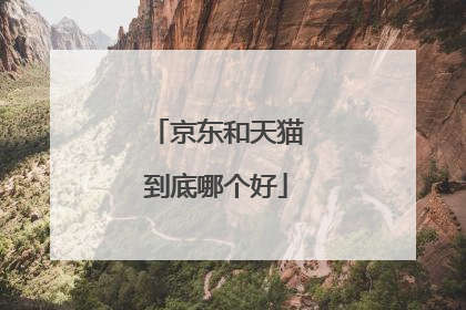 京东和天猫到底哪个好