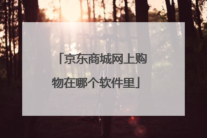 京东商城网上购物在哪个软件里