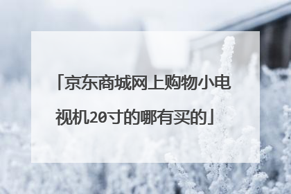 京东商城网上购物小电视机20寸的哪有买的