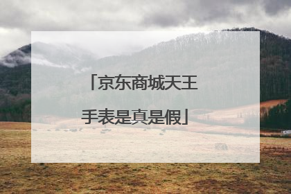 京东商城天王手表是真是假