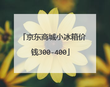 京东商城小冰箱价钱300-400