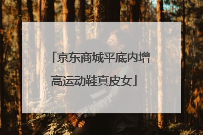 京东商城平底内增高运动鞋真皮女