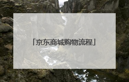 京东商城购物流程
