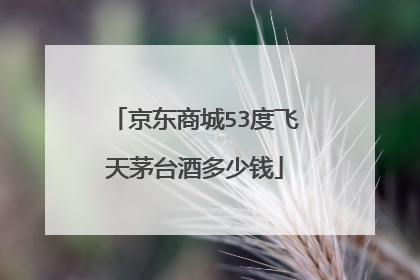 京东商城53度飞天茅台酒多少钱