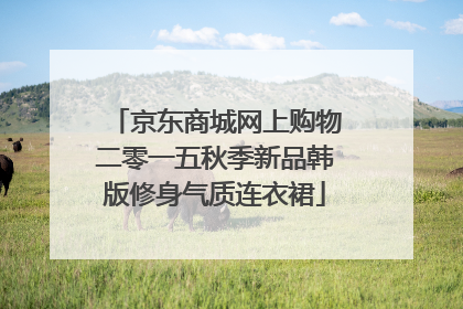 京东商城网上购物二零一五秋季新品韩版修身气质连衣裙
