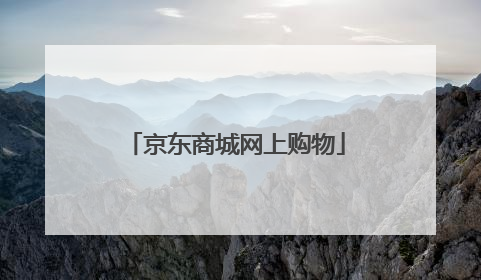 京东商城网上购物