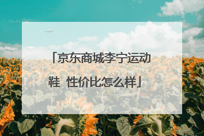 京东商城李宁运动鞋 性价比怎么样