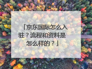 京东国际怎么入驻?流程和资料是怎么样的?