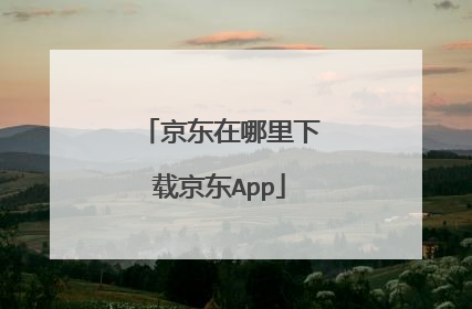 京东在哪里下载京东App