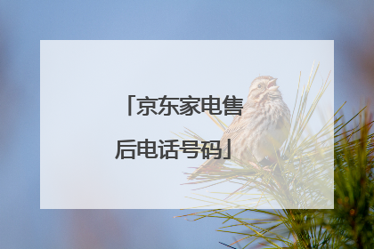 京东家电售后电话号码