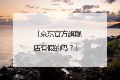 京东官方旗舰店有假的吗?