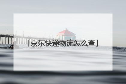 京东快递物流怎么查