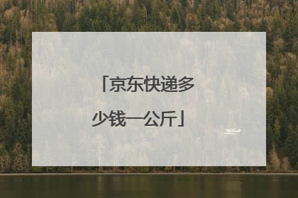 京东快递多少钱一公斤