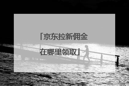 京东拉新佣金在哪里领取
