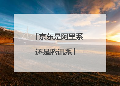 京东是阿里系还是腾讯系