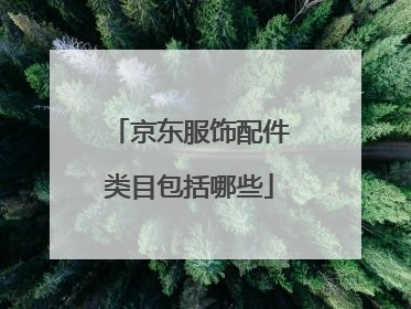 京东服饰配件类目包括哪些