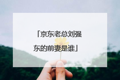 京东老总刘强东的前妻是谁