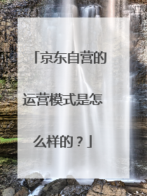 京东自营的运营模式是怎么样的？