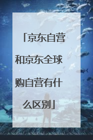 京东自营和京东全球购自营有什么区别