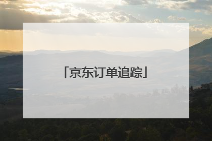 京东订单追踪