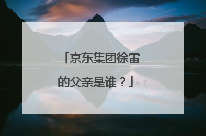 京东集团徐雷的父亲是谁?