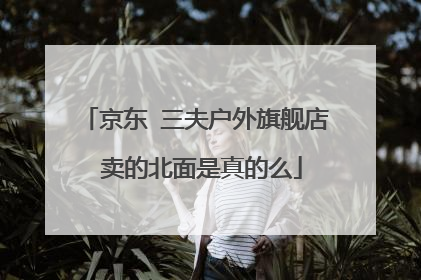 京东 三夫户外旗舰店 卖的北面是真的么