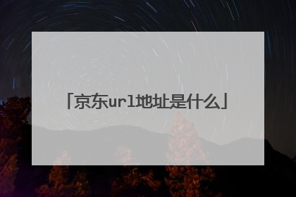 京东url地址是什么