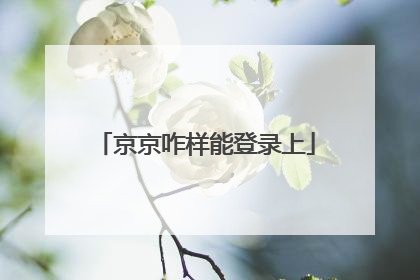 京京咋样能登录上
