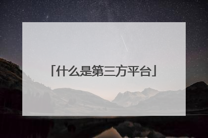 什么是第三方平台
