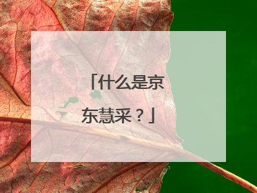 什么是京东慧采?