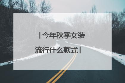 今年秋季女装流行什么款式