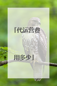 代运营费用多少