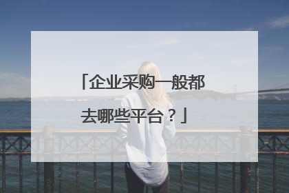 企业采购一般都去哪些平台？