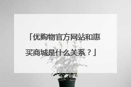 优购物官方网站和惠买商城是什么关系?