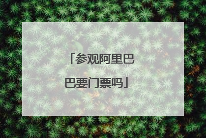 参观阿里巴巴要门票吗