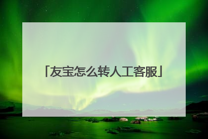 友宝怎么转人工客服